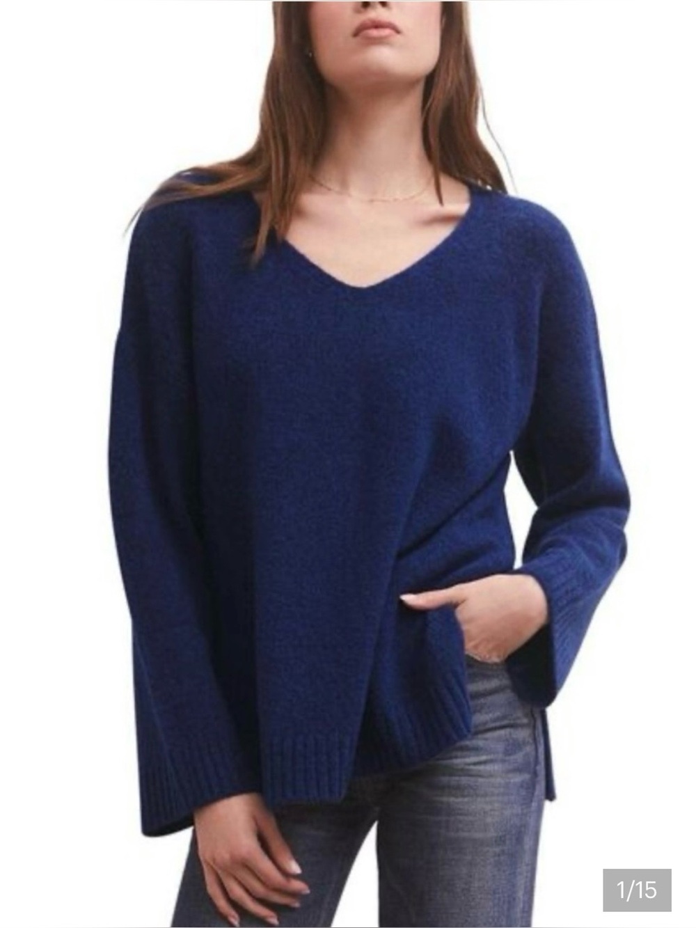 Z Supply Sweater NWT Blue M Fall Winter Cozy Warm